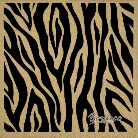 Serwetka decoupage firmy PAW zebra eko 33x33cm